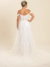 off shoulder trouwjurk