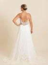 bruidsjurk met lage kanten rug