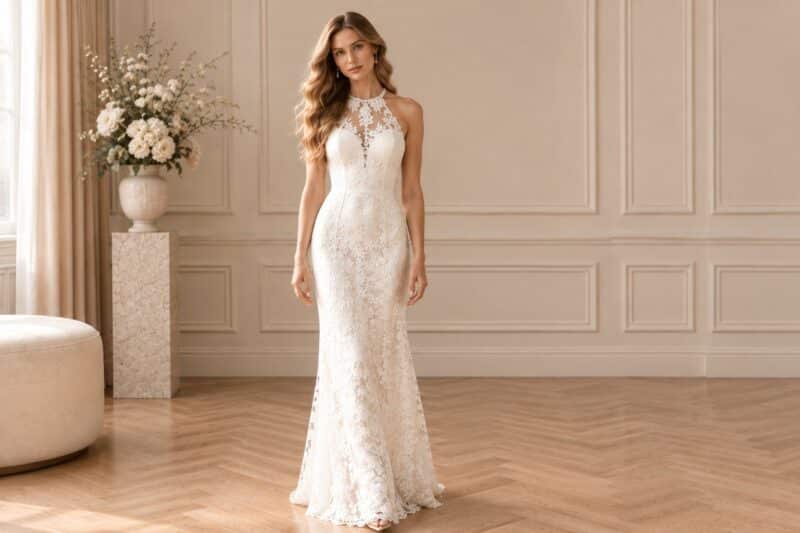 rechte halter trouwjurk