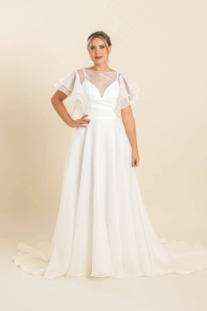 trouwjurk met mouwen